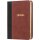 Schlachter 2000 Bibel, Taschenausgabe, grau/braun, Goldschnitt