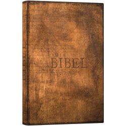 Schlachter 2000 Bibel, Taschenausgabe, Vintage hellbraun, Hardcover
