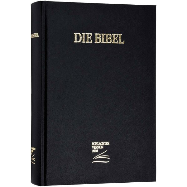 Schlachter 2000 Bibel, Großdruckausgabe, Cover schwarz (Baladek)