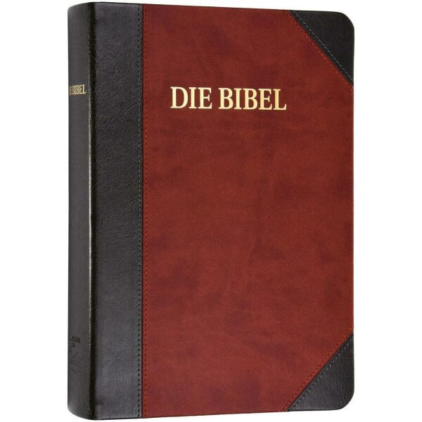 Schlachter 2000 Bibel, Großdruckausgabe, Softcover, grau/braun