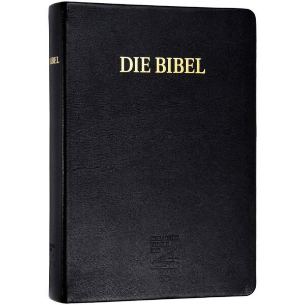 Schlachter 2000 Bibel, Großdruckausgabe, Rindleder, Goldschnitt