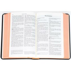 Schlachter 2000 Bibel, Taschenausgabe - Leder, Farbschnitt