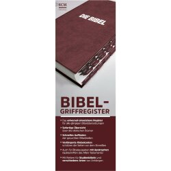Bibel-Griffregister rot - mit Apokryphen