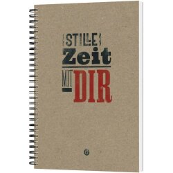 Stille Zeit mit Dir - Notizbuch - Motiv "Plakatschrift"