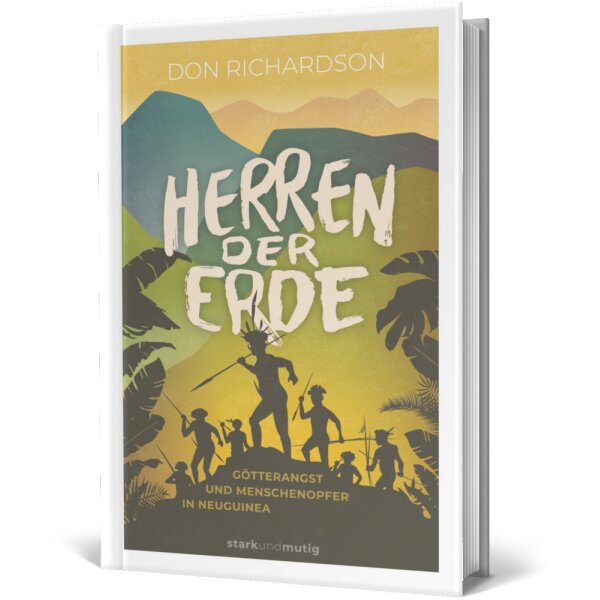 Jugendbuchcover: von Herren der Erde von Don Richardson - Missionsbericht Neuguinea